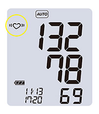 醫(yī)用電子血壓計UM  -  211 IHB檢測標(biāo)記點亮圖像