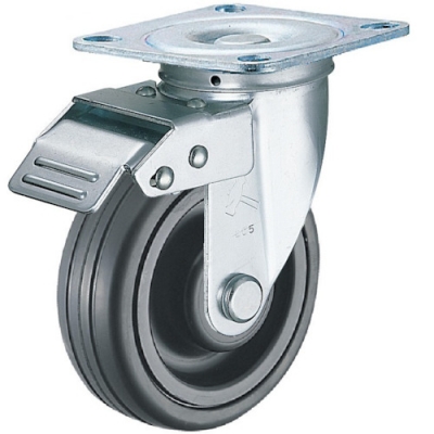 HAMMER CASTER 錘牌 腳輪 420 FASCHR 125-鏈球方向限制橡膠B車(chē)